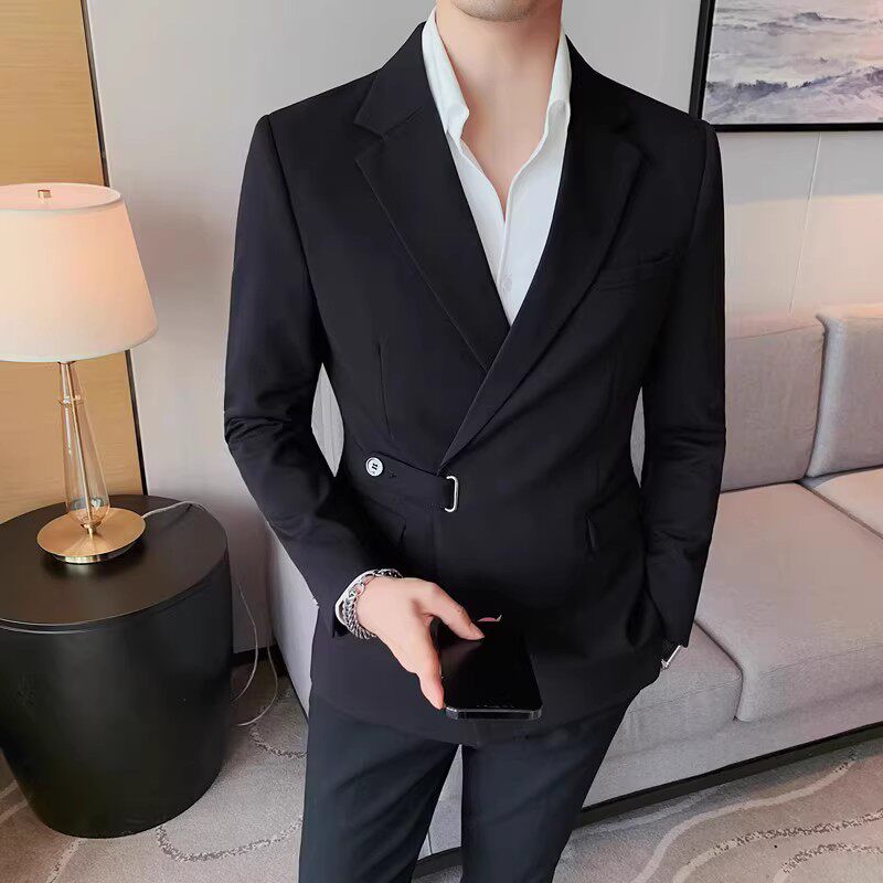 价格调整23526-P145西装外套男士秋冬新款单排扣西服纯色商务,男装西服套装,电商B333