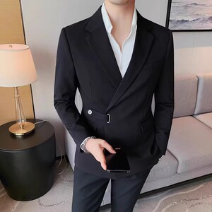价格调整23526-P145 西装外套男士秋冬新款单排扣西服纯色商务图片