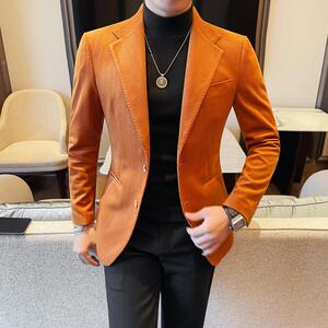 X6160-P208 灯芯绒西装外套男士秋冬新款高品质西服图片