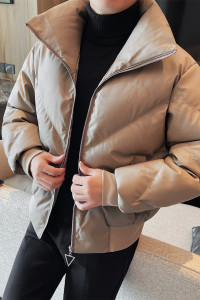 M5517-P208 棉衣男士冬季加厚棉服 短款立领面包服图片