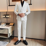 TZ032-P245西装两件套男士西装外套修身商务休闲正装西服礼服套装，男装西服套装，电商B333