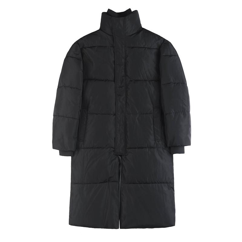 M23062-P223冬季长款纯色加厚立领保暖棉服拉链款棉衣,男装棉衣,电商B333