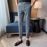 老款继续做JF11-P78-男士夏季薄款九分裤英伦休闲西裤纯色百搭小，男装西裤，电商B333