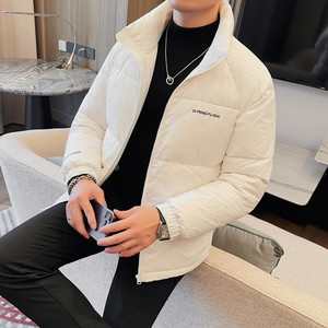 22009-P208 羽绒服男士冬季新款立领外套 黑色图片