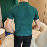 HM028-P58针织冰丝短袖T恤男士夏季新款修身POLO衫，男装Polo衫，电商B333