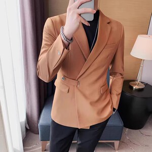 价格调整23526-P145 西装外套男士秋冬新款单排扣西服纯色商务图片