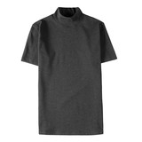 5881-特P40男士夏季短袖t恤紧身纯色体恤修身半高领打底衫，男装T恤，电商B333