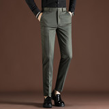 XK040-P78长裤男士秋冬新款纯色百搭休闲西裤小脚，男装西裤，电商B333