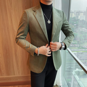 X6160-P208 灯芯绒西装外套男士秋冬新款高品质西服图片