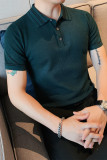 1219-P58夏季男士短袖polo衫休闲修身翻领纯色半袖针织衫，男装T恤，电商B333
