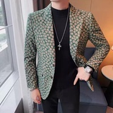 老款继续做X6060-P155花西装外套男冬季新款修身灯芯绒休闲西服，男装西服套装，电商B333