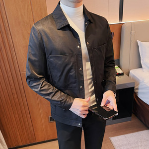 JK111-P88 男士夹克外套修身翻领春秋修身休闲男装上衣 大口袋，男装夹克，电商B333