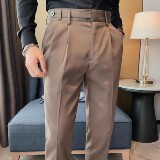 老款继续做XK021-P75男士长裤秋冬纯色休闲西裤时尚百搭小脚裤，男装西裤，电商B333