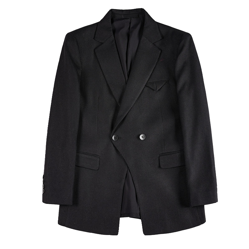 XF1053-P155白色西装外套男士双排扣格子西服商务休闲西装,男装西服套装,电商B333