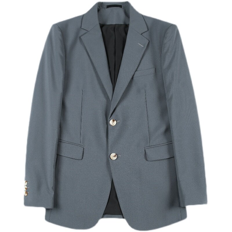 XZ502-P155单排扣西装外套男士商务免烫便服修身休闲纯色西服,男装西服套装,电商B333