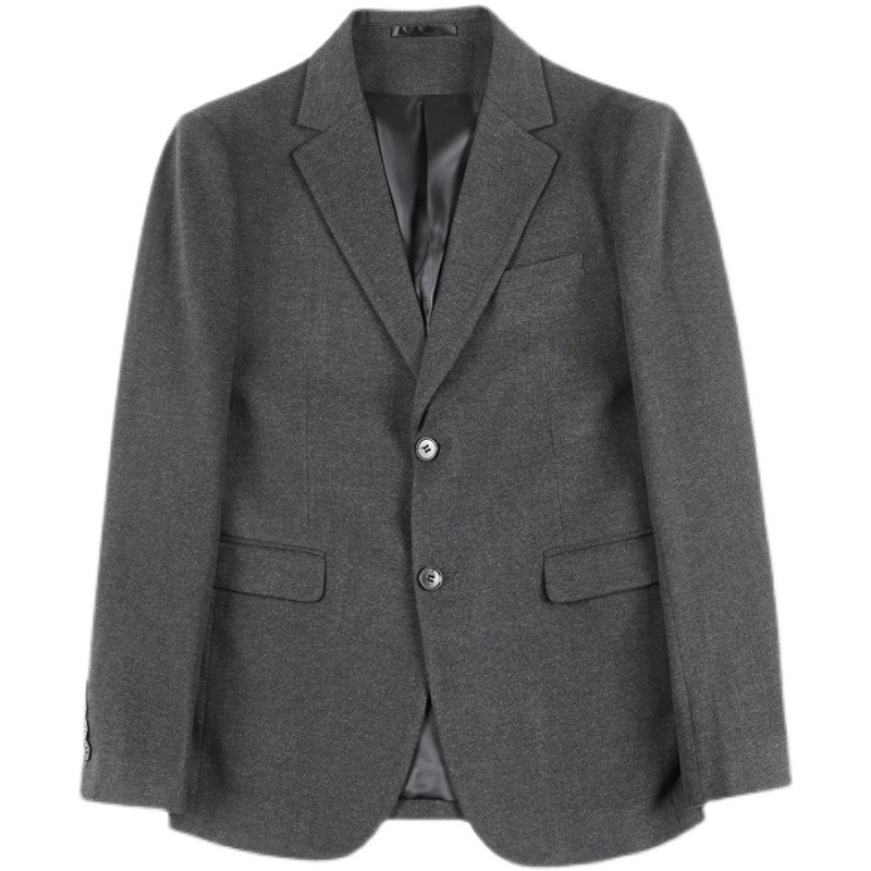 X20221-P155单排扣毛呢西装男士纯色西服外套韩版修身休闲单西,男装西服套装,电商B333
