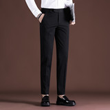 C006-P85条纹西裤男秋冬垂感休闲裤子西裤男长裤高品质，男装西裤，电商B333