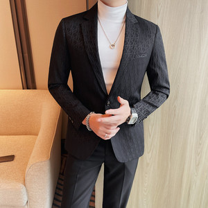 XF1051-P175 西装外套男士一粒单排扣西服 双开叉商务休闲时尚图片