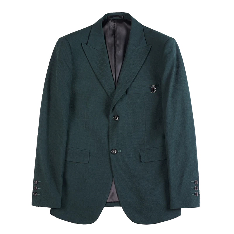 XF1049-P165两粒单排扣西装外套男士双开叉西服单西,男装西服,电商B333