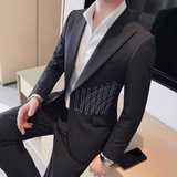 老款继续做6082-P238西装外套男士一粒单排扣西服双开叉戗驳领，男装西服套装，电商B333