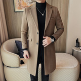 23617-P180呢大衣男士冬季新款中长款风衣大衣外套，男装风衣，电商B333