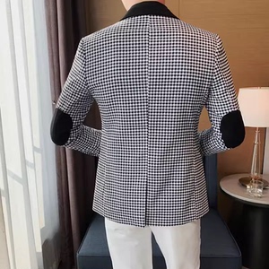 老款继续做23531-P155 西装外套男士单排扣西服千鸟格西装男图片