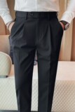 3512-P85商务西裤男高级感长裤修身小脚西服裤正装百搭西装裤，男装西服套装，电商B333
