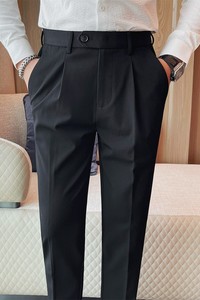 3512-P85 商务西裤男高级感长裤修身小脚西服裤正装百搭西装裤图片