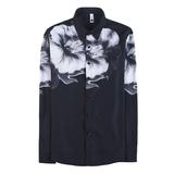 9212-P78定位印衬衣男士秋冬新款长袖印花时尚潮流衬衣，男装衬衫，电商B333