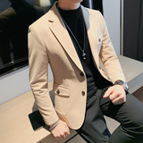 XF18-P160呢子西装外套男士冬季厚款纯色西服商务休闲百搭黑色，男装西服套装，电商B333