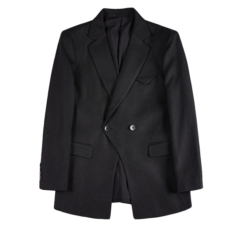 XF1053-P155白色西装外套男士双排扣格子西服商务休闲西装,男装西服套装,电商B333