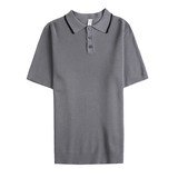 1231-P5579针织短袖POLO衫男士夏季新款修身百搭翻领体恤，男装Polo衫，电商B333