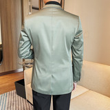 XF1052-P155西装外套男士单排两粒扣西服纯色商务休闲百搭西装，男装西服套装，电商B333