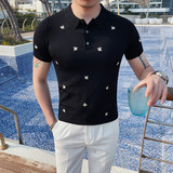 PT31-P65短袖polo衫男士夏季针织冰丝刺绣翻领修身t恤，男装T恤，电商B333