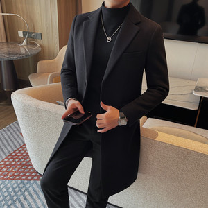 23617-P180 呢大衣男士冬季新款 中长款风衣 大衣外套图片