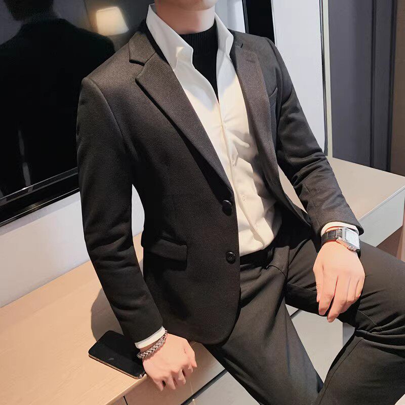 老款继续做23533-P155西装外套秋冬季新款修身纯色单排扣西服,男装西服套装,电商B333