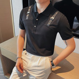 PL18-P78男士短袖polo衫夏季修身潮流休闲半袖翻领t恤，男装T恤，电商B333