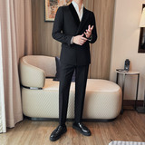 XF6122-P215男士修身西装潮流休闲单西外套双排扣西服，男装西服套装，电商B333
