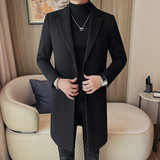 23617-P180呢大衣男士冬季新款中长款风衣大衣外套，男装风衣，电商B333