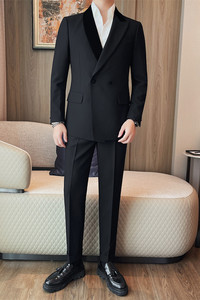TZ6122-P320 西服套装男士修身西装婚礼礼服 两件套图片
