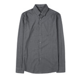 老款继续做8602P75男士百搭长袖纯色条纹无痕衬衣弹力大修身衬衫，男装衬衫，电商B333