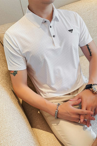 2523-P78 短袖POLO衫男士下架新款冰丝翻领体恤图片