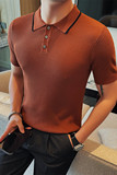 1231-P5579针织短袖POLO衫男士夏季新款修身百搭翻领体恤，男装Polo衫，电商B333