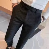 老款继续做C006-P85条纹西裤男秋冬垂感休闲裤子西裤男长裤高品质，男装西裤，电商B333