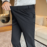 186-P88 隐藏松紧西裤男士秋冬新款西裤商务休闲修身小脚裤长裤,男装西裤,电商B333,