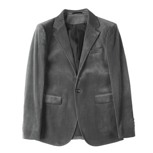 23569-P160 西装外套男士一粒单排扣西服 平绒休闲纯色单西后中叉图片