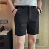 807-P68男士短裤夏季新款时尚百搭休闲五分裤修身牛仔裤中裤，商品下架区，电商B333