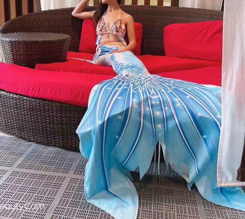 芸儿yuner美人鱼女孩儿童游泳衣
