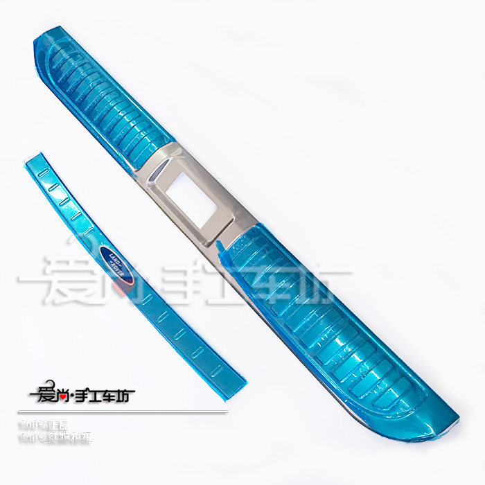 14-17揽胜运动版改装专用内外后护板后杠踏板后备箱保护亮条饰条