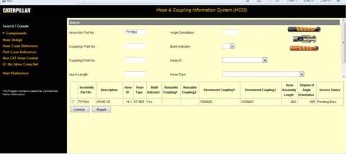 2011Caterpillar Hydraulic Information System (HIS) cat HCIS